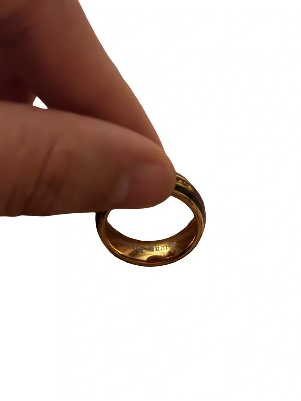 Stunning Rose Gold & Meteorite Inlay Ring Secret 